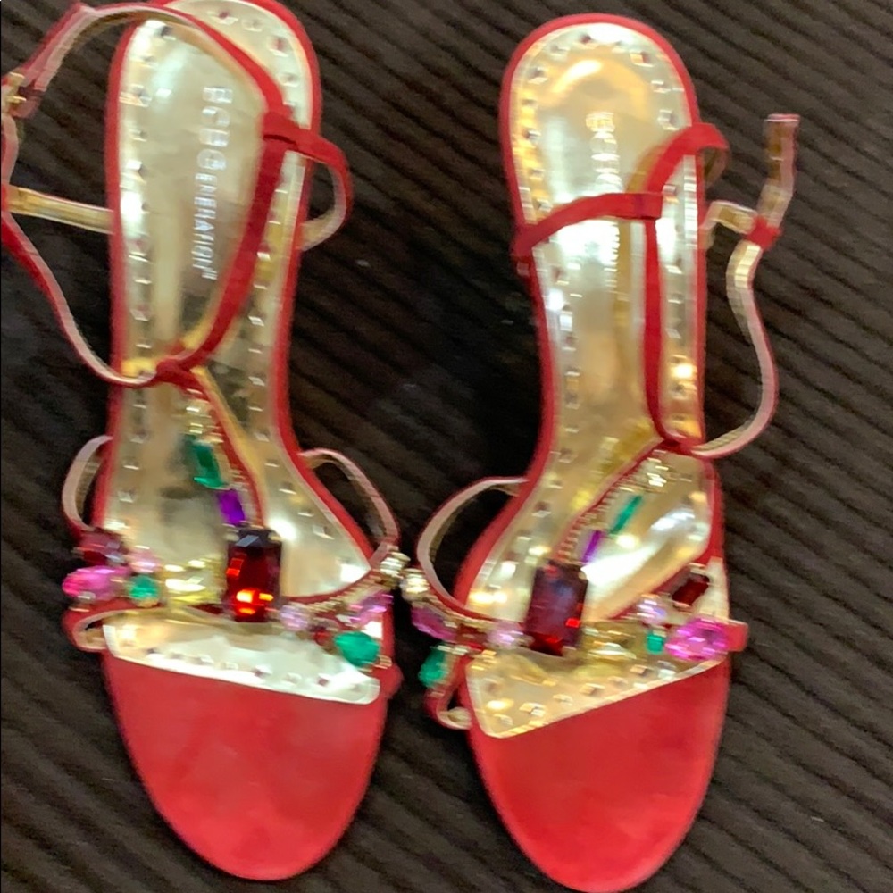 Red heels with Bling